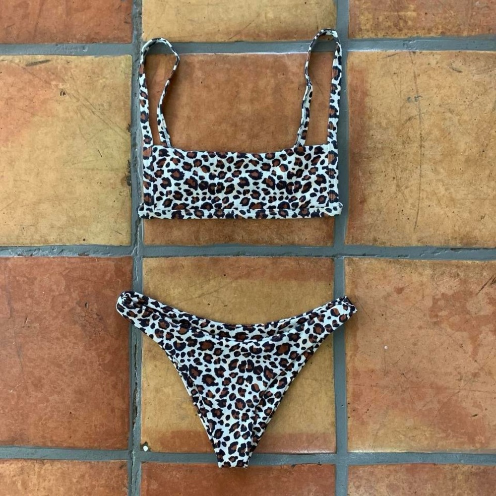 Leopard Print Bikini Set